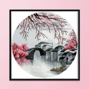 Cross Stitch Landscape Printed Embroidery 11CT DIY Needlework Home Decoration