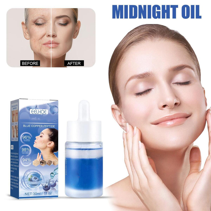 Blue Copper Peptide Capsule Essence Facial Serum Repair Moisture Skin Care\