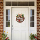 to Our Home Round Wood Seasonal Welcome Door Sign Interchangeable Wooden