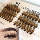 Colored Eyelashes Eyelash Extension Cluster Lashes Segment Premade Grafting