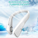 #A Portable Air Cooler Fan Hands Free Wearable Bladeless Fan for Home Office Tra