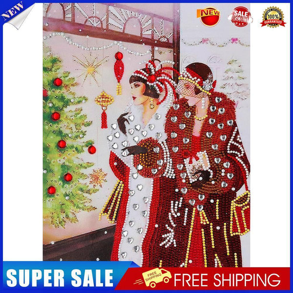 Special Shaped Diamond Painting Partial Drill Noble Lady DIY Picture (Y023)