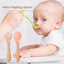 BPA Free Training Feeding Spoons Food Grade Material Handle Toddlers Gifts