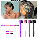 Double Sided Edge Brush with Comb Eyelash Eyebrow Modification Broken Hair