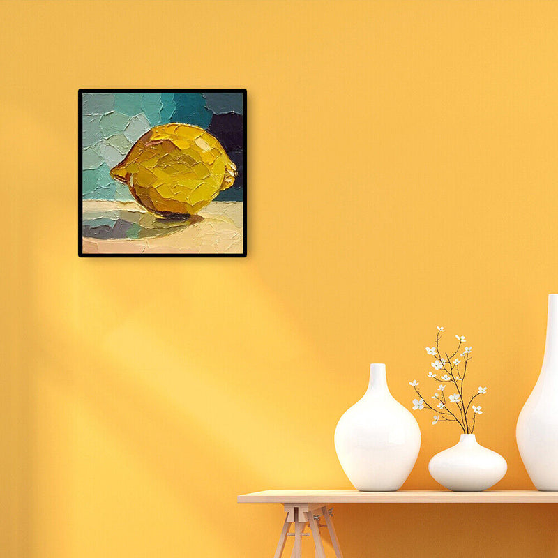 Canvas Paint By Numbers Lemon Oil Hand Painted Drawing Kit Home Wall Decora