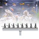 Air Oxygen Pump Aquarium Fish Tank Stainless Steel Splitter Hose (8 Ways) Newly