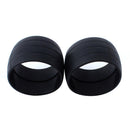 1 Pair Bicycle Silicone Plug Rubber Wear-resisting Handlebar Ring (Black) Newly