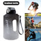 Sports Water Bottle Outdoor Fitness Travel Leakproof Frosted Cups (Black) Newly