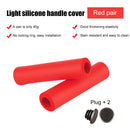 Mountain Bike Handlebar Grips Cover Soft Bicycle Handle Grips Set (Red) Newly