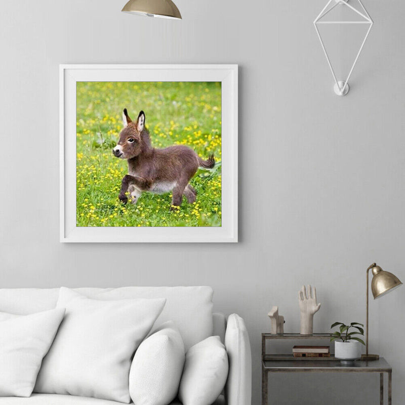 5D DIY Diamond Painting Embroidery Donkey Full Round Drill Rhinestones Crafts