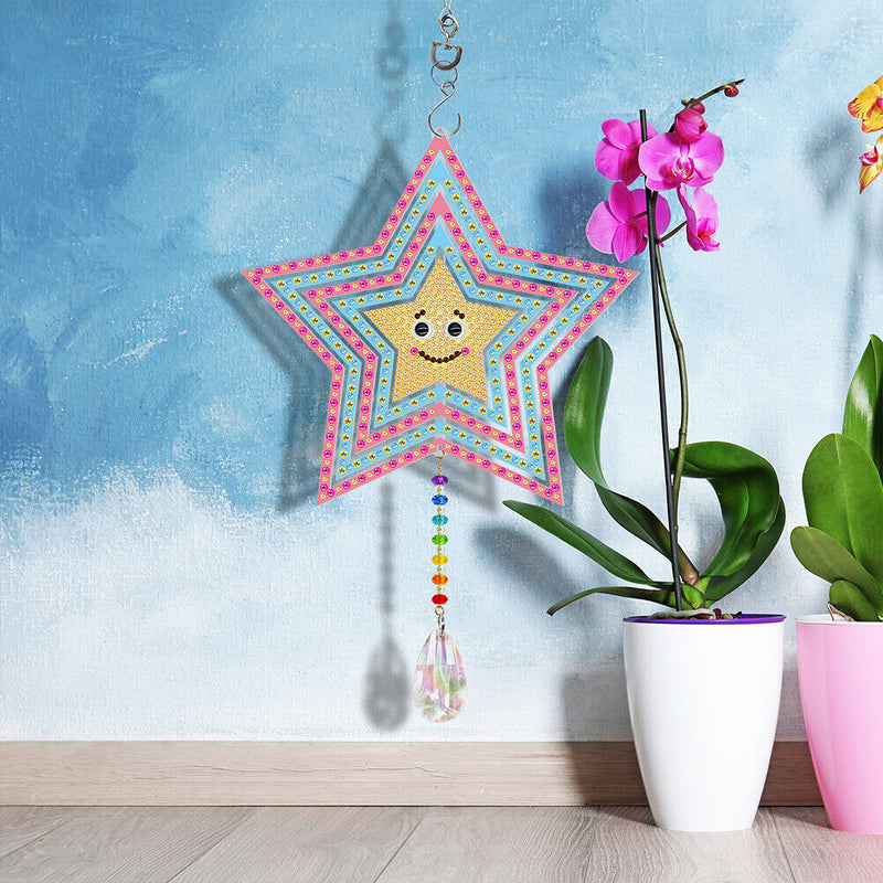 DIY Diamond Painting Double-sided Hanging Rotatable Wind Chime (GSP206)