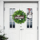 Artificial Green Leaf Door Hanging Decor Home Ornament Holiday Decorative Wreath