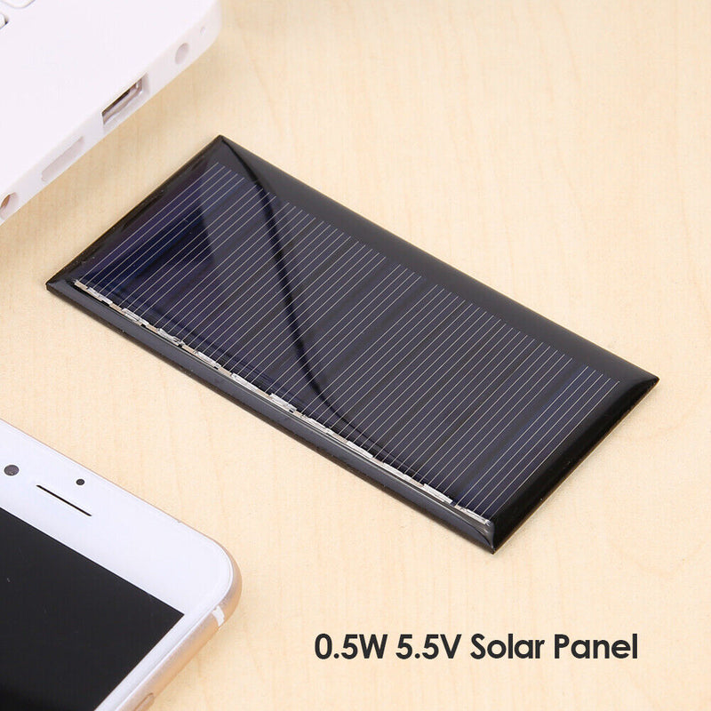 5.5V 90mA Solar Panel DIY Mini Solar Charger System Polysilicon Board (1pc)