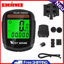 WEST BIKING Wireless Bicycle Computer Backlight MTB Solar Energy Speedometer