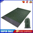 Waterproof Mat Foldable Picnic Beach Sitting Pad Kit (Dark Green 140x200cm)