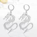 Fashion Acrylic Ear Hook Dragon Dangle Earrings for Unisex Streetwear Jewelry