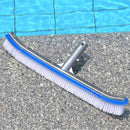 18 inch Swimming Pool Brush, Aluminum Handle and Nylon Bristles, Profession