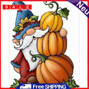 5D DIY Pumpkin Gnome Full Round Drill Diamond Painting Rhinestone Drawing Craft