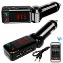 LCD Car Kit Bluetooth FM Transmitter MP3 Player 3.5mm Handsfree B2S7 USB G7Z1