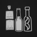 1set Drinks Metal Cutting Dies Stencils DIY Scrapbooking Embossing Decor(C)