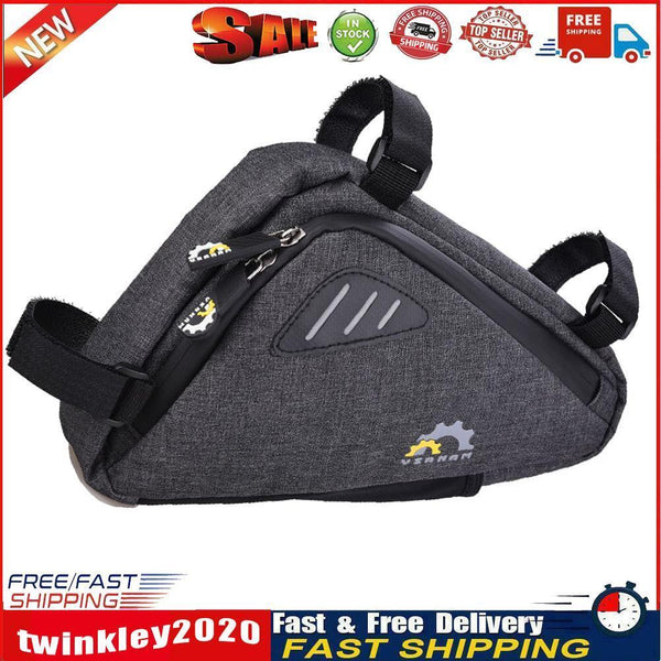Large Capacity Bicycle Triangle Bag Mountain Bike Cycling Front Tube Pouch Newly