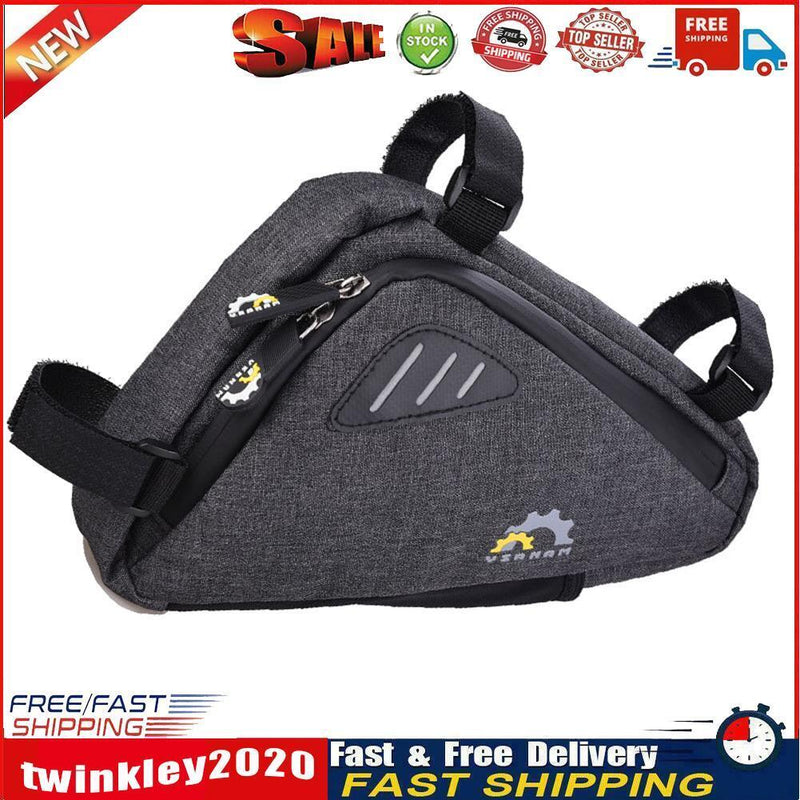 Large Capacity Bicycle Triangle Bag Mountain Bike Cycling Front Tube Pouch Newly