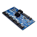 SATA Expansion Card 1 to 5 Port SATA3.0 Motherboard 6Gbps Riser Hub Adapter
