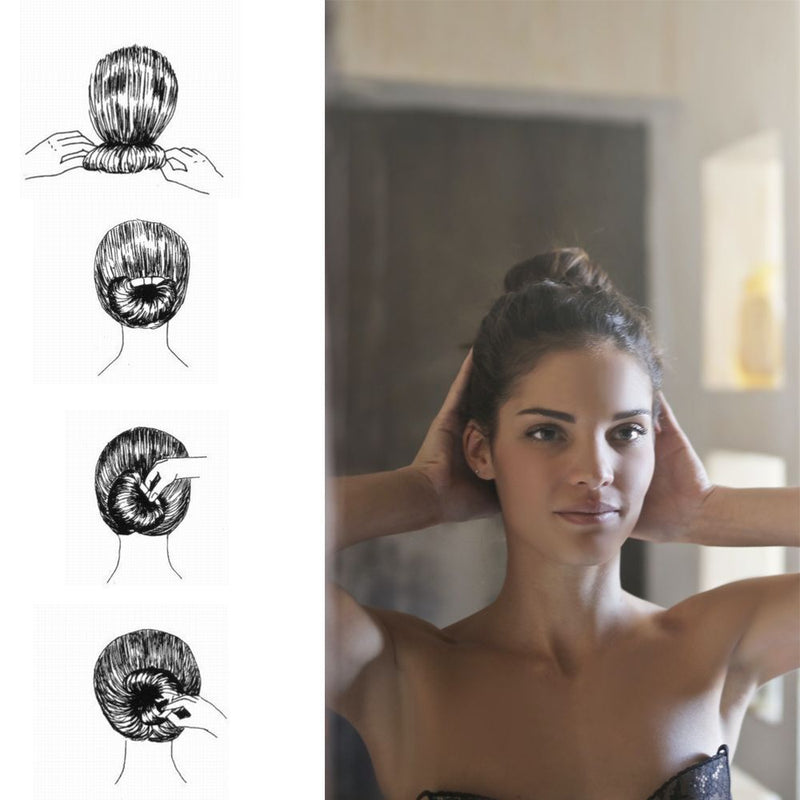 Donut Hair Bun Maker Ponytail Maker French Twist Tool Bun Maker For Hair