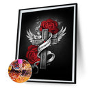 DIY Diamond Painting Kits Abstract Cross Full Round Drill Wall Home Decoratio