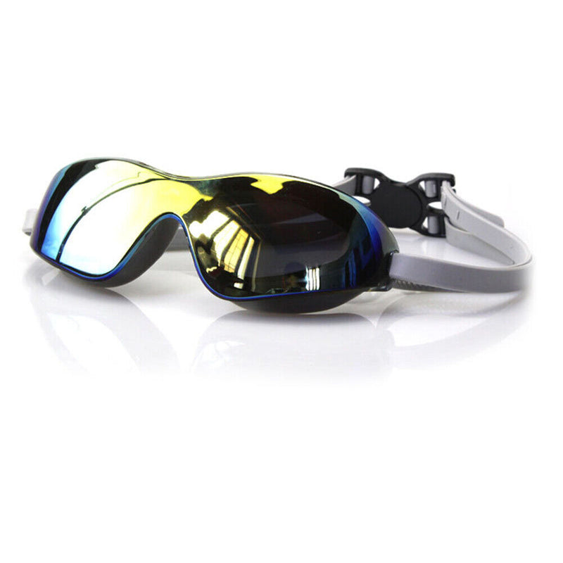 Large Frame Adults Swimming Eyewear Waterproof HD Anti-fog Swim Diving Goggle