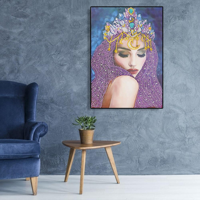 5D DIY Special Shaped Diamond Painting Beauty Cross Stitch Mosaic Kit Decor