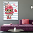5D Full Round Diamond Painting Cartoon Owl Rhinestone Mosaic Home Wall Art Cr