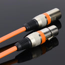 5.9ft DMX Stage DJ Cable  XLR 3Pin Male to Female Connector Wire (Orange) Newly