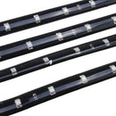Blue 4pcs 30CM/15 LED Car Motors Truck Flexible Strip Light Waterproof 12V Newly