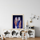 5D DIY Diamond Painting Flag Twin Tower Full Drill Rhinestone Mosaic Art Picture