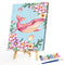 Hand Painted on Canvas DIY Pink Whale Oil Paint By Numbers Drawing Kit Ornaments
