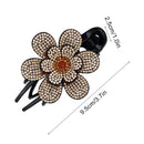 shape Dovetail Crystal Barrette Styling Tools Rhinestone Hairpin Hair Clips