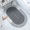 Water Absorption Non-slip Foam Washable Floor Mat (Light Grey 40x60cm)