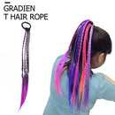 Girls Color Wig Braider Rubber Band Hair Tie Rope Headdress Hair Accessories