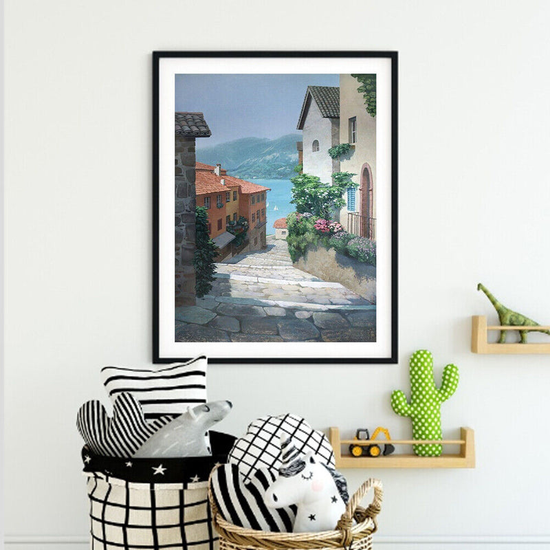40x50cm Alley Frameless Picture Oil Paint By Numbers Hand Painted Picture Kit