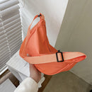 Fashion Women Canvas Messenger Bag Casual Ladies Chest Bag Purse (Orange)