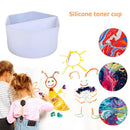 #A Silicone Split Cups for Acrylic Paints Pouring Reusable Silicone Dividers Cup