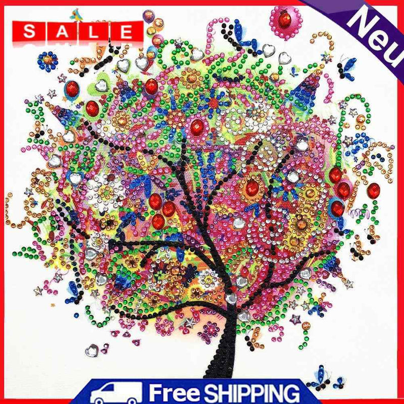 5D DIY Tree Special Shaped Diamond Painting Cross Stitch Mosaic Craft Kits