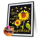 Full Round Crystal Diamond Painting Yellow Sunflower Kit Art Craft Home Decor
