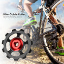 Aluminum Alloy MTB Bike Ceramic Bearing  11T Wheel Rear Derailleur (Black)