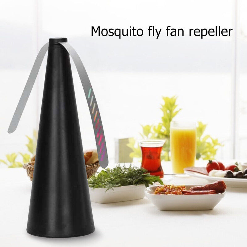 USB Fly Mosquito Pest Bugs Repellent Fan Food Protector Desk Fan (Black)