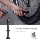 2pcs 60mm MTB Road Bike Extender Valves Tubeless Presta Valve Core (Black) Newly