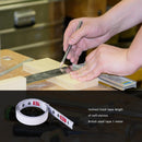5pcs Stainless Steel Miter Track Tape Self Adhesive Metric Ruler R2L White