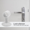 2pcs Anti-collision Doorknob Wall Crash Pad Door Handle Silencer (White)