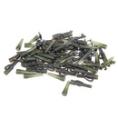 90pcs Safety Lead Clip + Size 8 Quick Change Swirl + Tail Rubber Carp Fishi